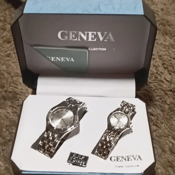 Geneva classic collection his and hers wrist watches